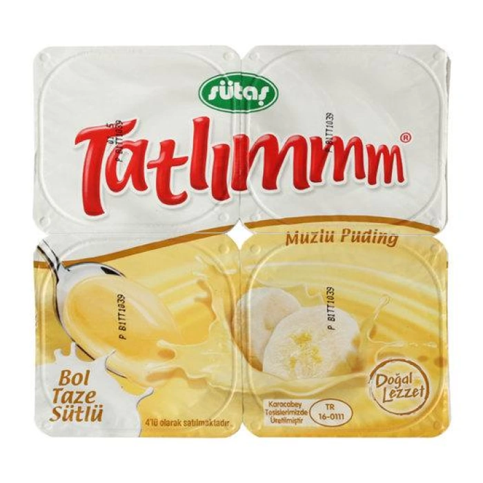 Sütaş Tatlımm Puding Muzlu 4X110 gr