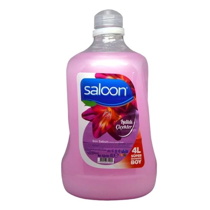 Saloon Sıvı Sabun Işıltılı Çiçekler 4 lt