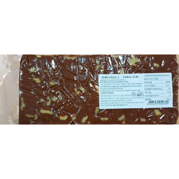 SAHINOGLU 5KG SUPER CEVIZLI BLOK HELVA