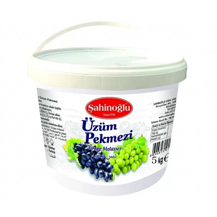 SAHINOGLU 5KG UZUM PEKMEZI KOVA
