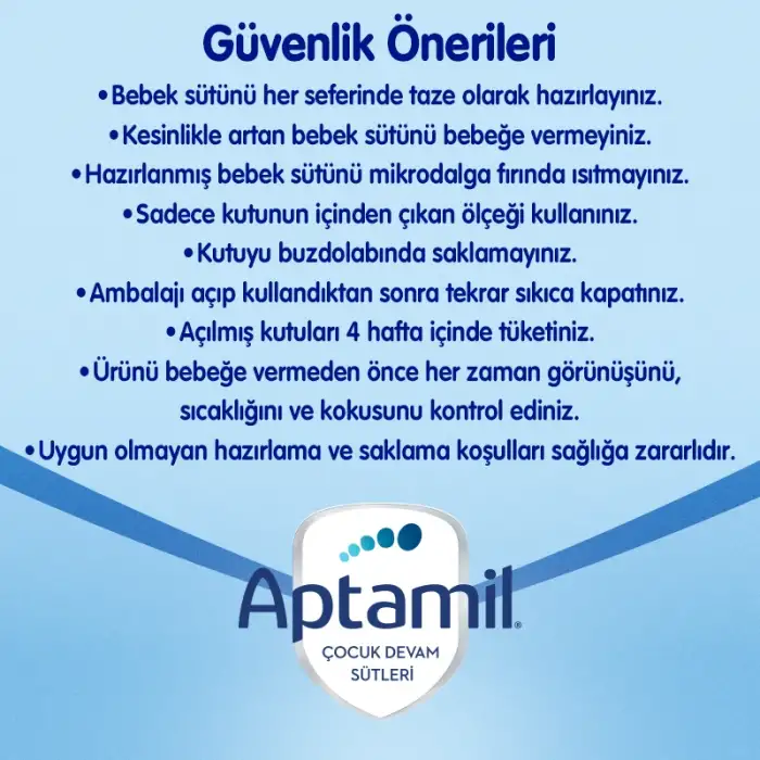 Aptamil 1 Bebek Sütü 1200 gr 0-6 Ay