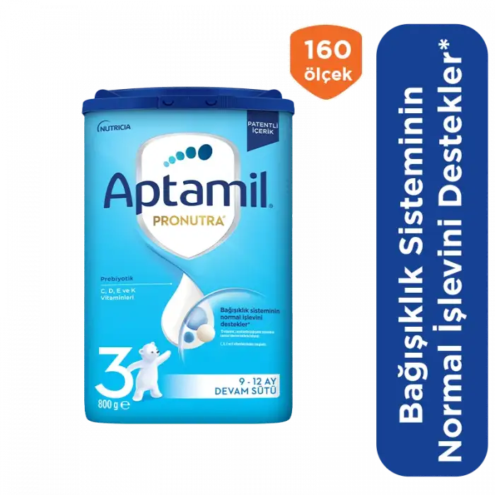 Aptamil 3 Devam Sütü 800 gr 9-12 Ay Akıllı Kutu