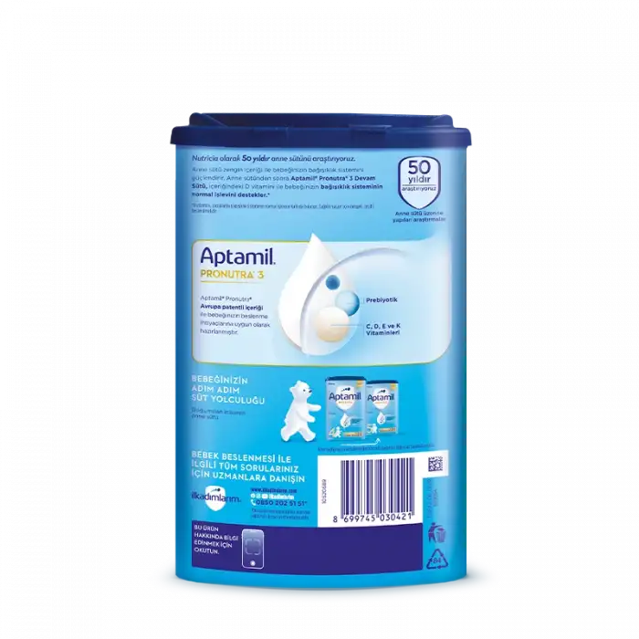 Aptamil 3 Devam Sütü 800 gr 9-12 Ay Akıllı Kutu