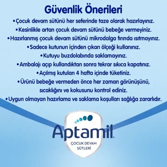 Aptamil 5 Çocuk Devam Sütü 350 gr 2 Yaş+ Akıllı Kutu