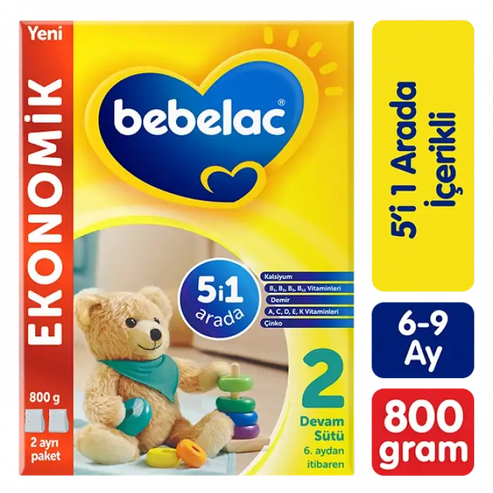 Bebelac 2 Devam Sütü 800g 6-9 Ay
