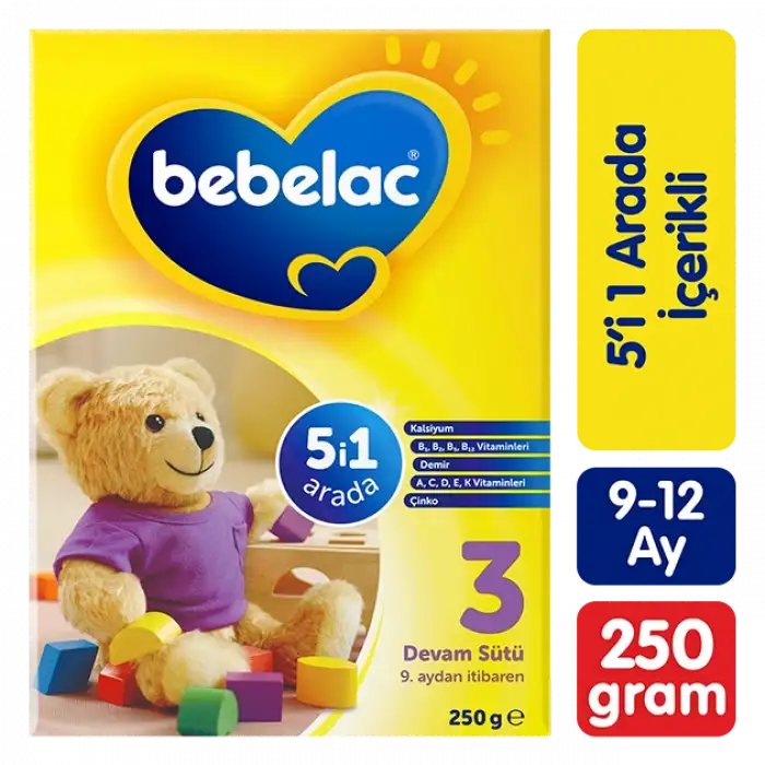 Bebelac 3 Devam Sütü 250 gr 9-12 Ay