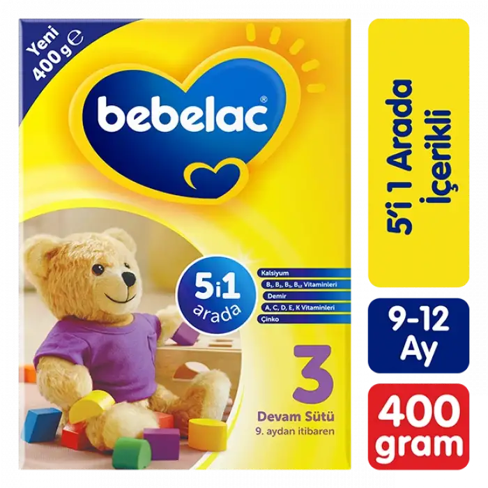Bebelac 3 Devam Sütü 400g 9-12 Ay