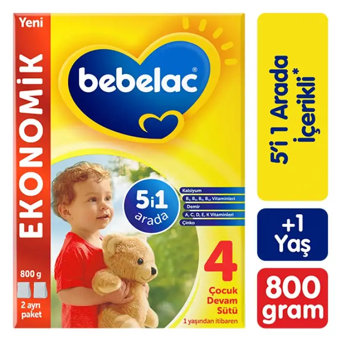 Bebelac 4 Çocuk Devam Sütü 800g 1 Yaş+
