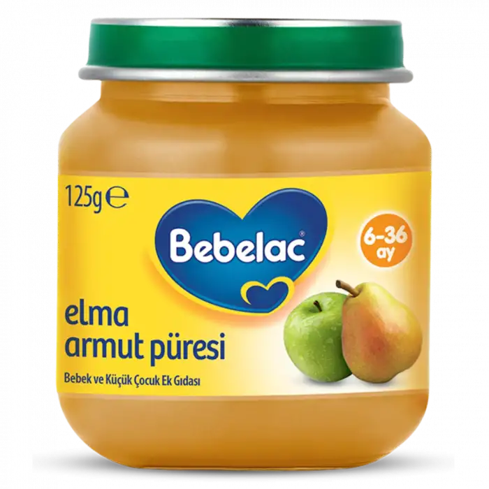 Bebelac Elma Armut Püresi 6x125 gram