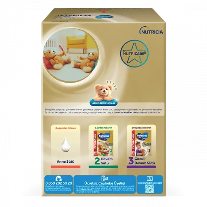 Bebelac Gold 1 Bebek Sütü 800g 0-6 Ay