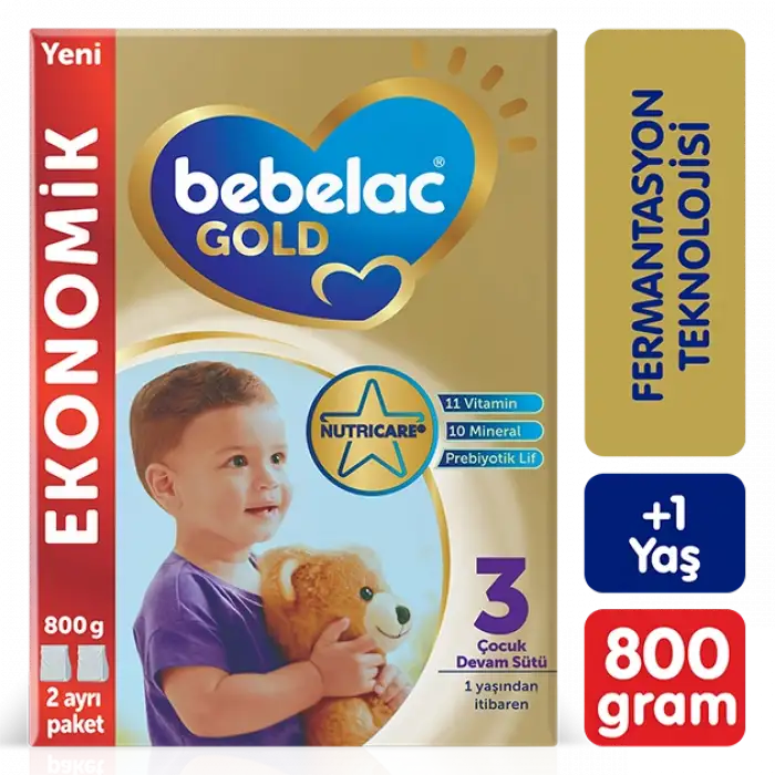 Bebelac Gold 3 Çocuk Devam Sütü 800g 1 Yaş +