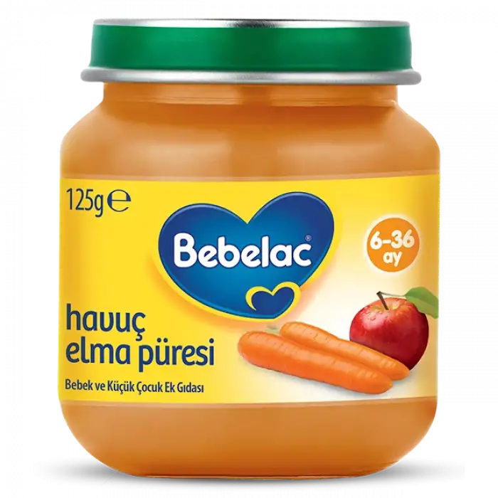 Bebelac Havuç Elma Püresi 6x125 gram