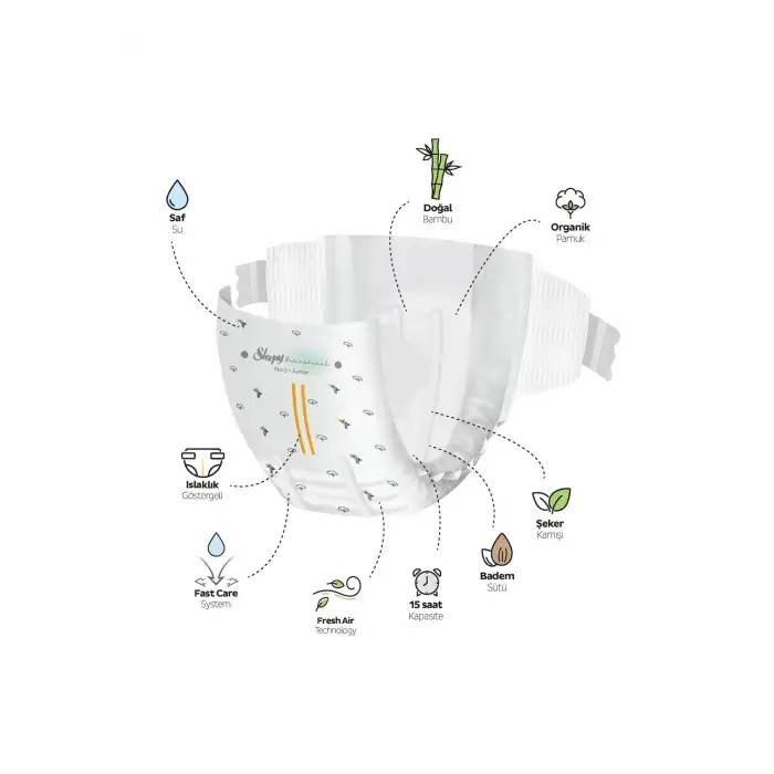 Bio Natural Premium Plus Gross Paket Bebek Bezi 5 Numara Junior 100 Adet