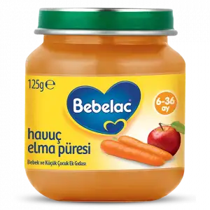 Bebelac Havuç Elma Püresi 6x125 gram