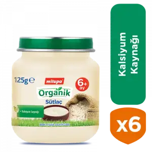 Kavanoz Organik Sütlaç 6x125 gr özel paket