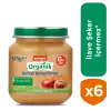 Kavanoz Organik Şeftali Elma Püresi 6x125 gr özel paket