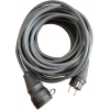 Evden Elektrikli Araba Şarj Uzatma Kablosu Topraklı%100 Bakır 3x2.5mm (SİYAH, 30 METRE)