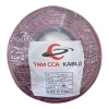 TAM 100 Metre Hoparlör ve Elektrik Kablosu 2x0.75 mm - Siyah