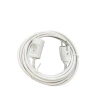 3x2.5mm TTR Tekli Beyaz Topraklı Kauçuk Uzatma Kablosu (10 METRE)