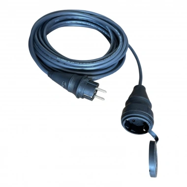 3x1.5mm%100 Bakır TTR Topraklı Seyyar Uzatma Kablosu (SİYAH, 35 METRE)