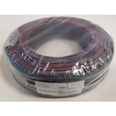 TAM 100 Metre Hoparlör ve Elektrik Kablosu 2x0.75 mm - Siyah