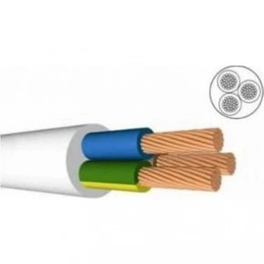 ÖZNUR Marka%100 Bakır 3X1.5 mm TTR Elektrik Kablosu (BEYAZ, 30 METRE)