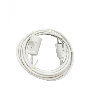 3x2.5mm TTR Tekli Beyaz Topraklı Kauçuk Uzatma Kablosu (30 METRE)