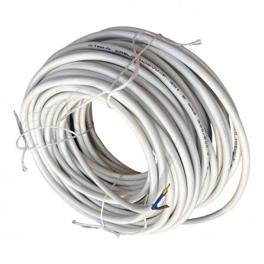 3x1,5 MM CCA TTR BEYAZ RENK KAUÇUK TOPRAKLI SEYYAR ELEKTRİK KABLOSU (95 METRE)