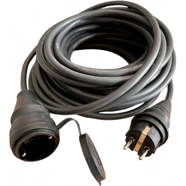 Evden Elektrikli Araba Şarj Uzatma Kablosu Topraklı 3x2.5mm %100 Bakır