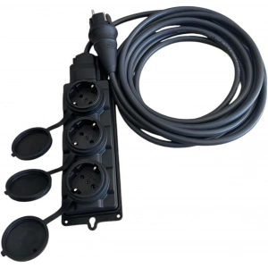 3lü Grup Priz%100 Bakır Kablo 3x2.5mm IP44 Sertifikalı Isıtıcı, Şantiye, Ağır Akıma Uygun