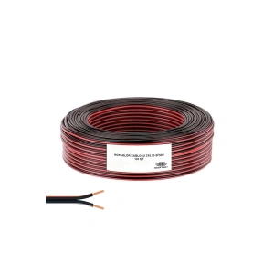 TAM 100 Metre Hoparlör ve Elektrik Kablosu 2x0.75 mm - Siyah