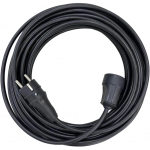 3x2.5mm TTR Topraklı Siyah Kauçuk Seyyar Uzatma Kablosu (15 METRE)
