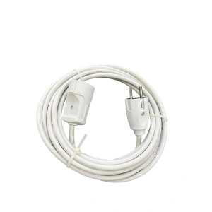 3x2.5mm TTR Tekli Beyaz Topraklı Kauçuk Uzatma Kablosu (85 METRE)