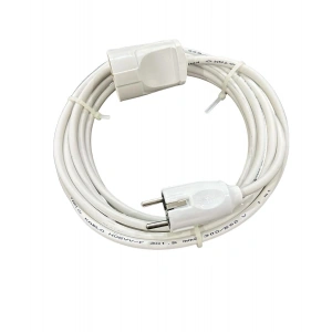 3x1,5 MM CCA TTR TEKLİ BEYAZ RENK TOPRAKLI KAUÇUK SEYYAR ELEKTRİK KABLOSU (15 METRE)