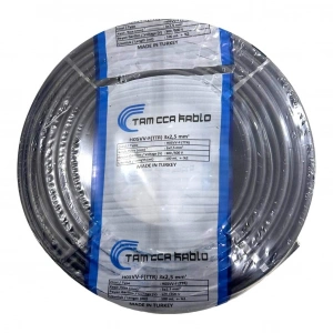 100 Metre 3x2.5 MM Tam Kesit CCA TTR Elektrik Kablosu