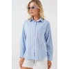 20143 Cepli Oversize Gömlek - Mavi