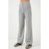 6638 Yüksek Bel Palazzo Pantolon - A.Gri