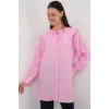 Bebe Yaka Uzun Tunik 5967 - Pembe