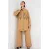 Desenli Tunik Pantolon İkili Takım 6720 - Bisküvi