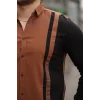 Erkek çizgi Desenli Gömlek