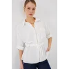 Fermuarlı Gömlek 0721 - Beyaz