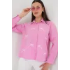 Fiyonk Detay Gömlek 20311 - Pembe