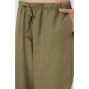 Geniş Paça Keten Pantolon 6735 - Çağla