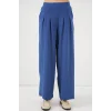 Geniş Paça Pileli Pantolon 6718 - İndigo