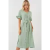 Kısa Kol Düğmeli Elbise 2555 - Mint
