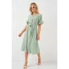 Kısa Kol Düğmeli Elbise 2555 - Mint
