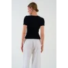 Kısa Kollu T-shirt - Siyah