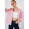 Oversize Kısa Kol Gömlek 20315 - Pembe