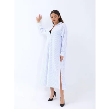 5857 ELBİSE-ATLANTA ÇİZGİLİ