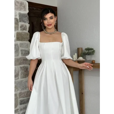 Benjamin Çan Etekli Midi Boy Elbise